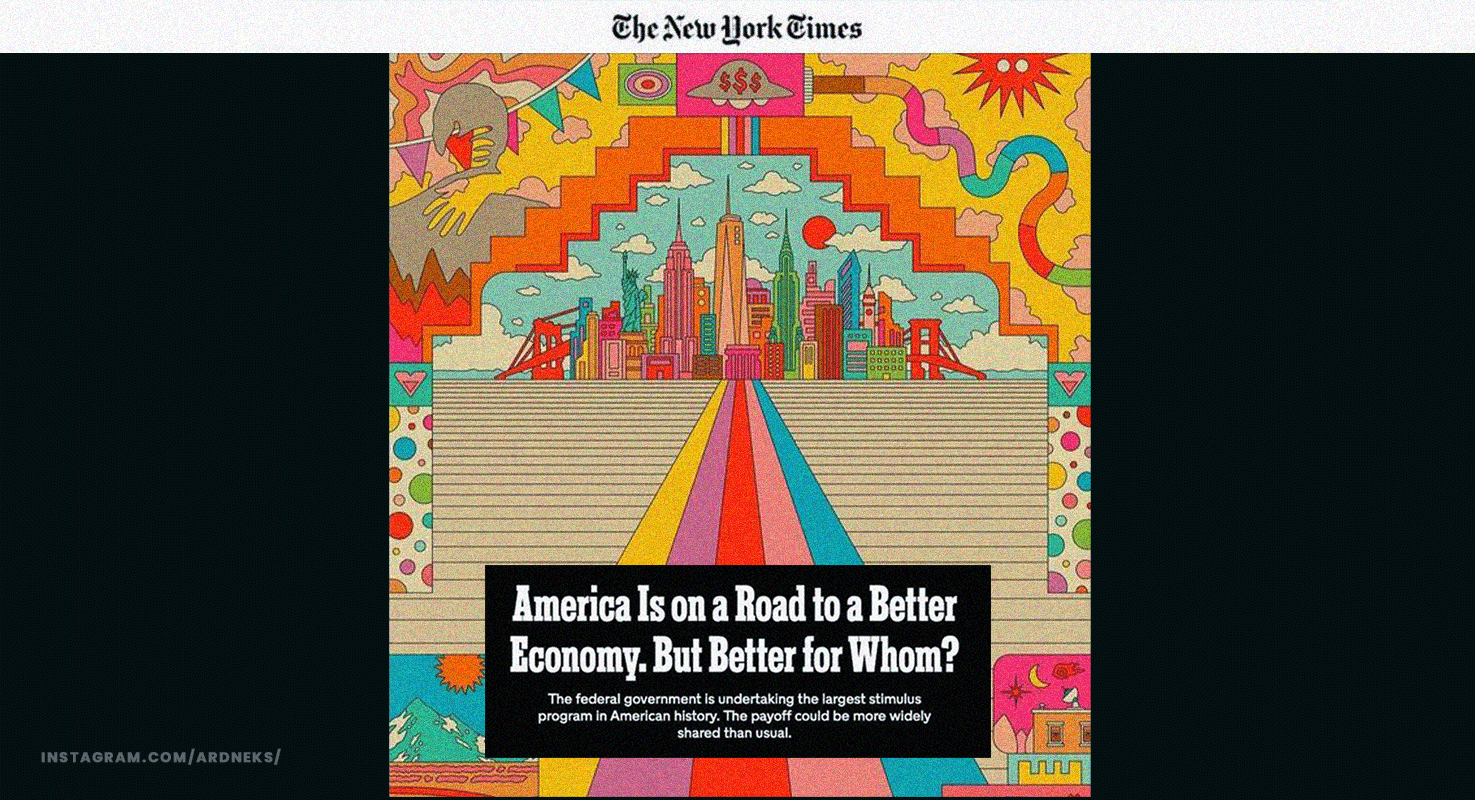 Image Karya Ilustrator Kendra Ahimsa Dimuat di The New York Times